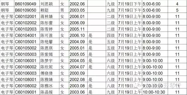 2015中央音乐学院音乐考级--(龙岩考级时间)